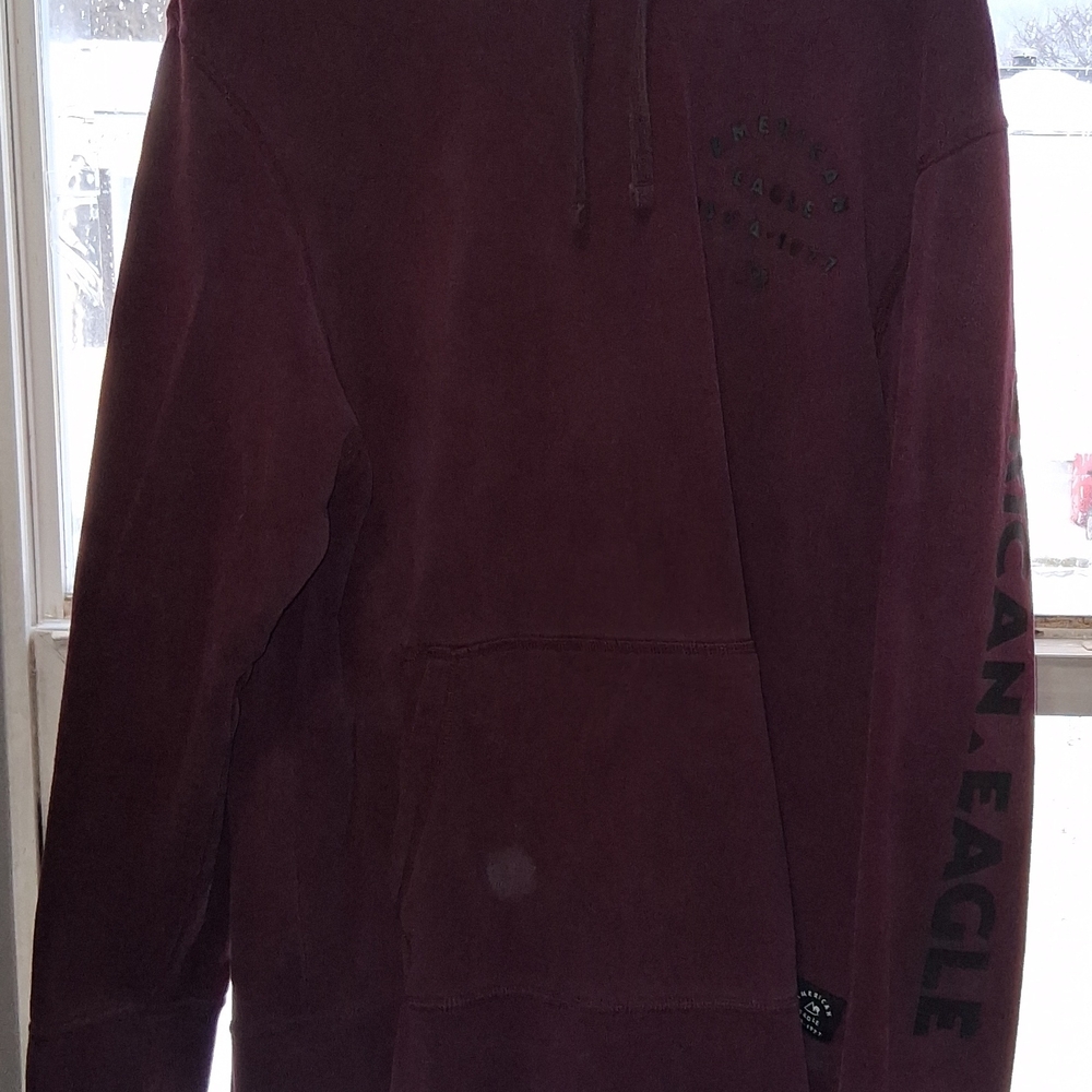 American Eagle Outfitters US of A 1977 Men's Maroon Hoodie Size XXL